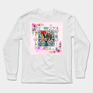 Galo de Barcelos, Portuguese Folk Art Long Sleeve T-Shirt